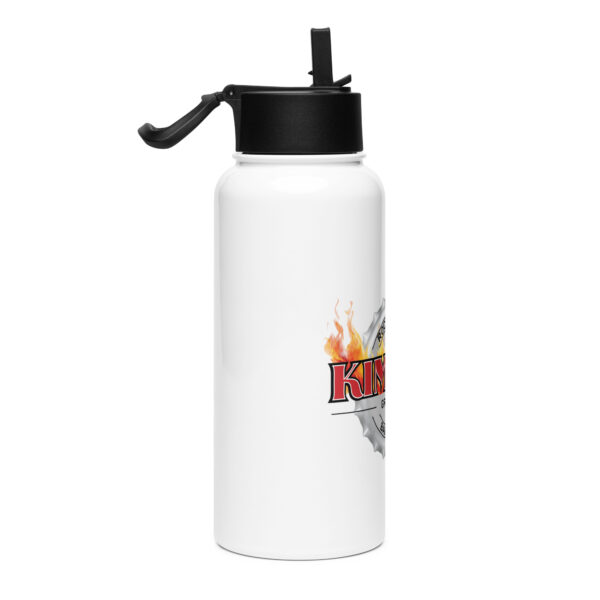 Stainless steel water bottle with a straw lid - Image 4